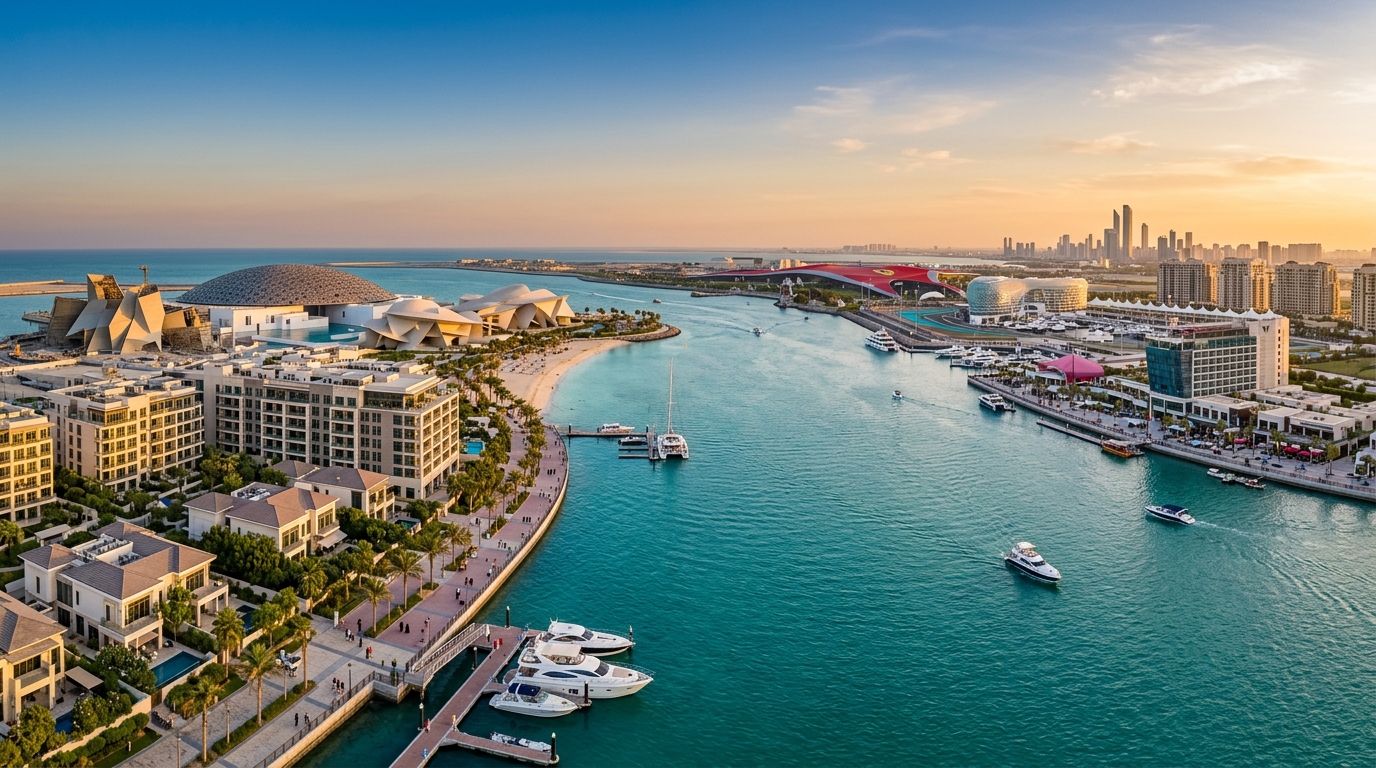 Abu Dhabi Saadiyat and Yas Island Waterfront Luxury Real Estate