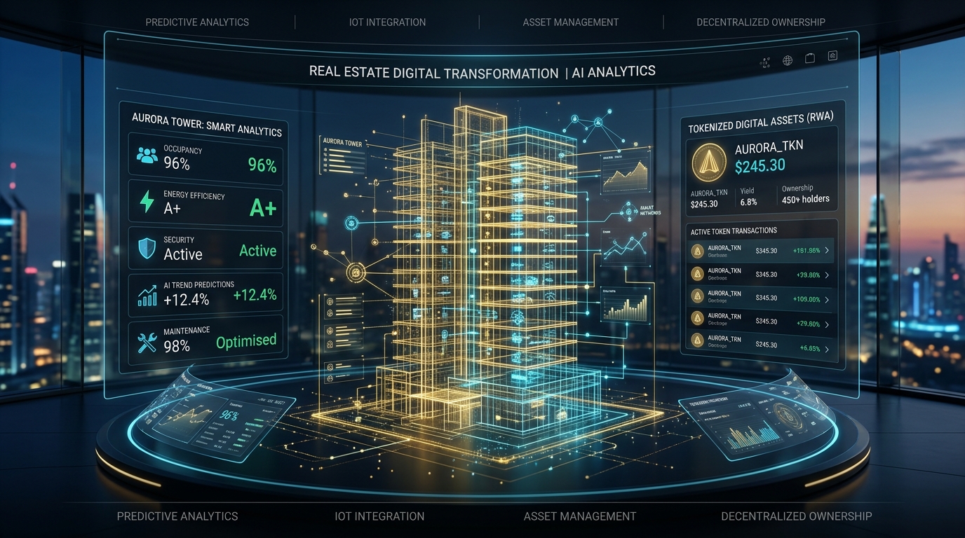 PropTech Real Estate Digital Transformation and AI Dashboard